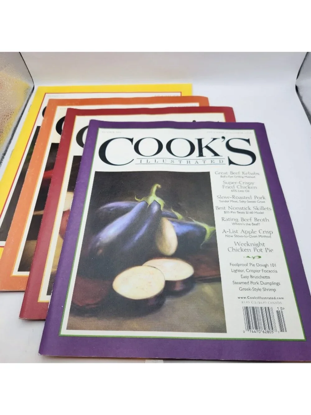 Cooks Illustrated Lot of 4 Magazines Cooking Recipes Test Kitchen Vol 104/5/6/?